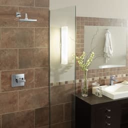 Arzo bath collection perfectly coordinates with robe hook