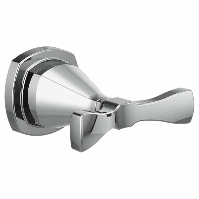 Stryke Double Robe Hook in Stainless Steel Finish with Mounting Hardware Included