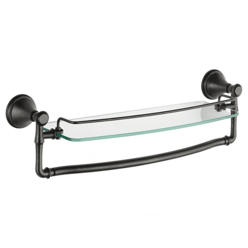 Cassidy 18" Glass Shelf - Venetian Bronze finish - Liberty Hardware Avante