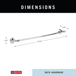 30" Cassidy Towel Bar, Polished Chrome Alt 1 - Image