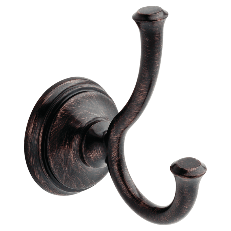 4-21/32" Cassidy Double Towel Hook, Venetian Bronze Main - Image