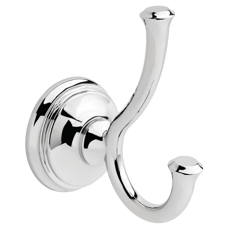 4-21/32" Cassidy Double Towel Hook, Polished Chrome Main - Image