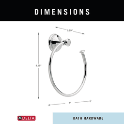 Cassidy Towel Ring, Venetian Bronze Alt 1 - Image