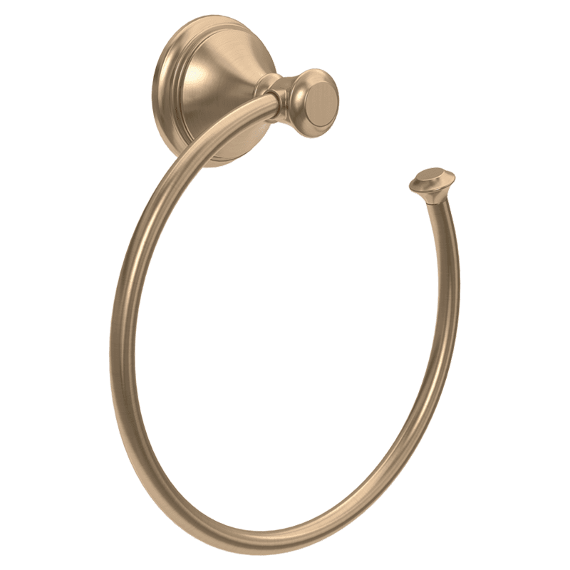 Cassidy Towel Ring, Champagne Bronze Main - Image