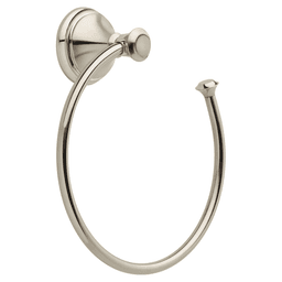 Cassidy Towel Ring, Polished Nickel Main - Image