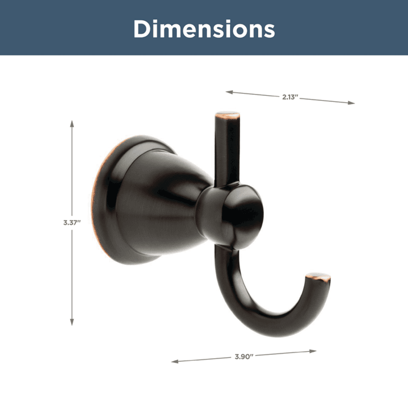 3-3/8" Kinla Towel Hook, Oil Rubbed Bronze Alt 1 - Image