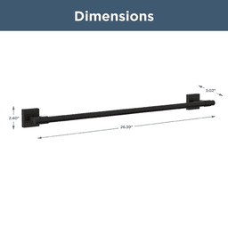 24" Maxted Towel Bar, Venetian Bronze Alt 1 - Image