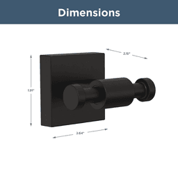 2-5/8" Maxted Double Towel Hook, Venetian Bronze Alt 1 - Image