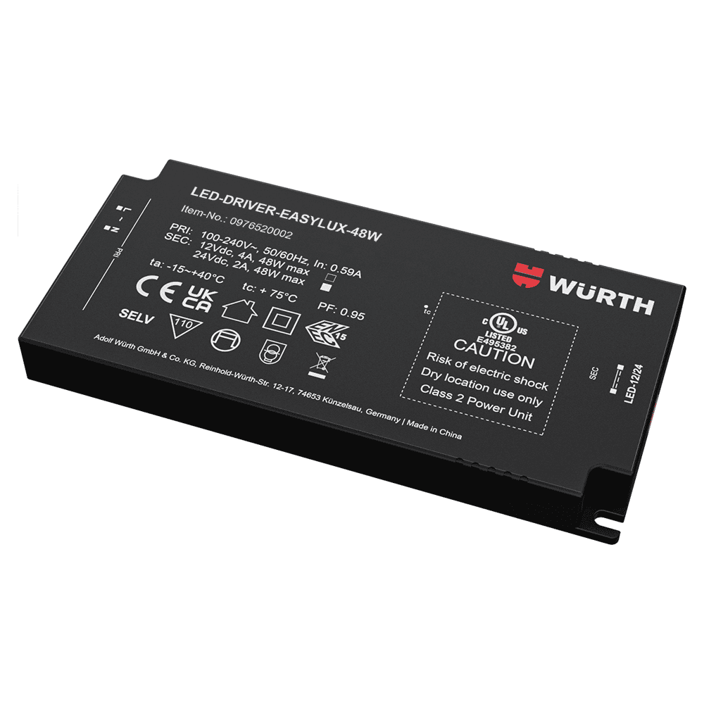 24V 48W Driver with Power Cord Main - Image
