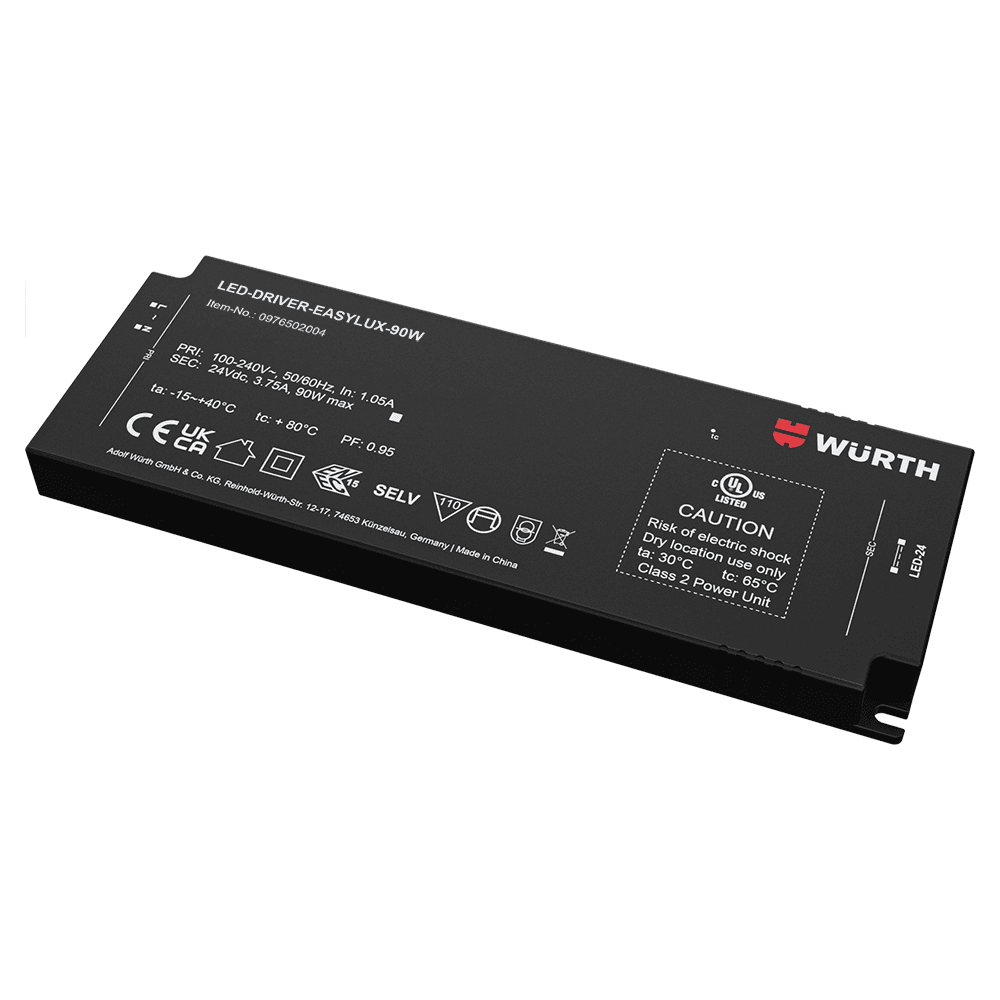24V 90W Driver with Power Cord Main - Image
