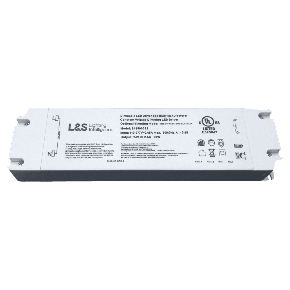 24V 60W Hardwire Dimmable Driver with 8-Port Main - Image
