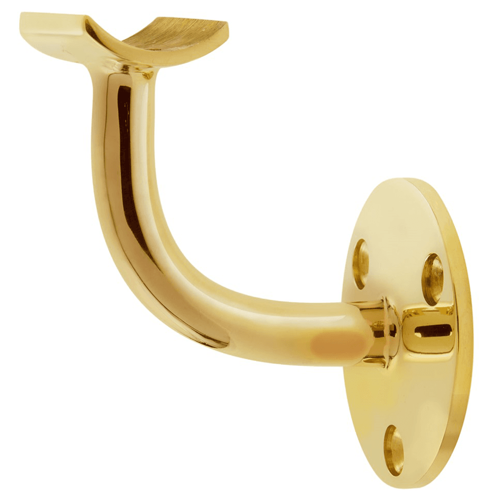 Polished Brass Handrail Bracket by Lavi Industries - 1-1/2"