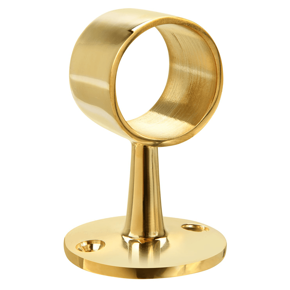 Lavi Industries center post in polished brass, 1-1/2" size