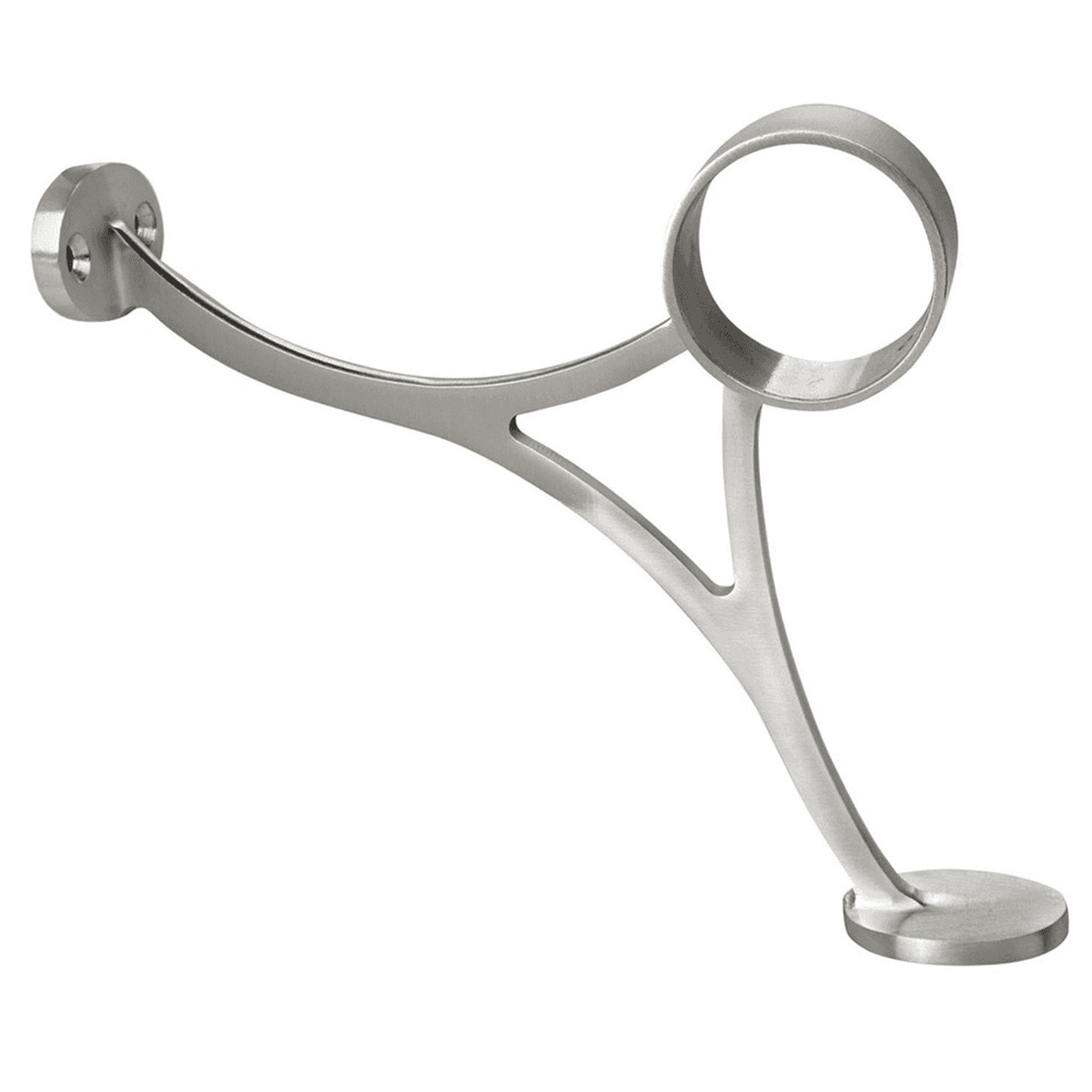 Durable, high-quality 2" combination bracket in satin stainless steel from Lavi Industries