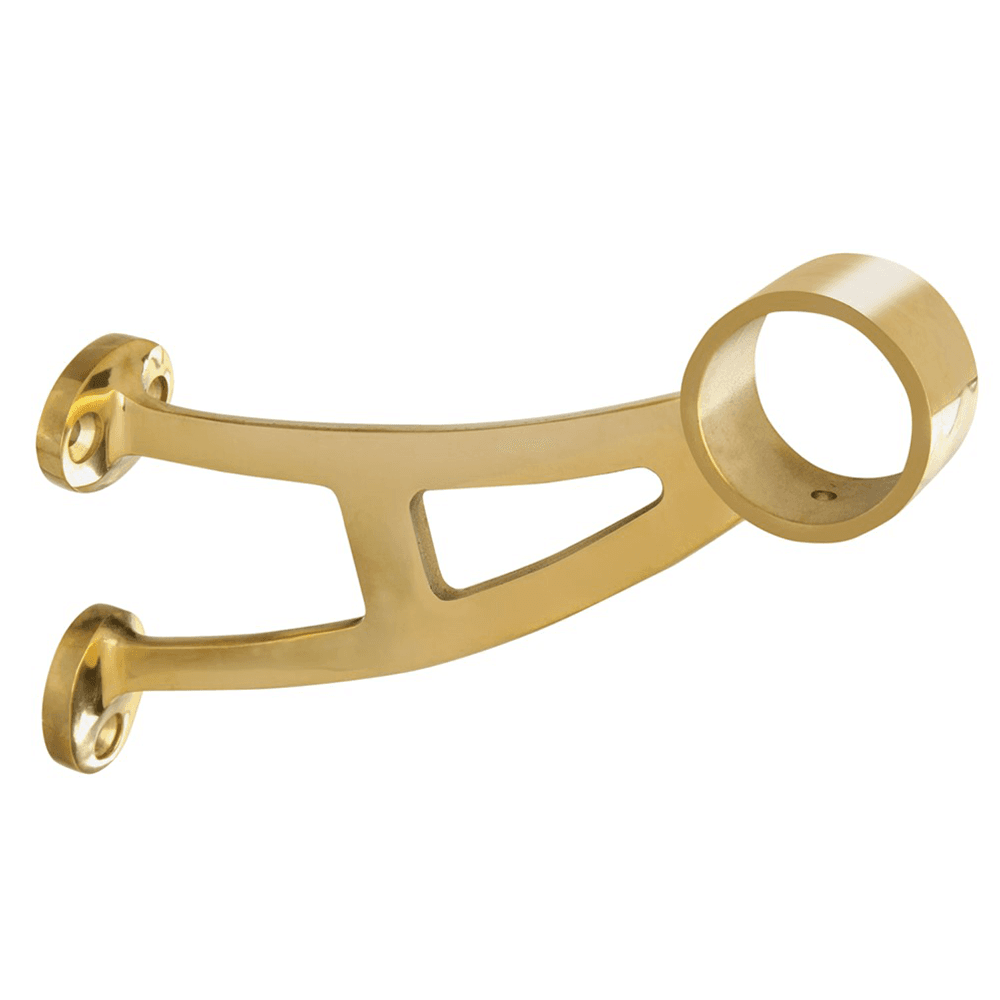 Satin stainless steel bar bracket for 1-1/2" diameter bars by Lavi Industries
