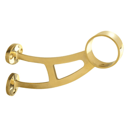 2" Bar Bracket, Polished Brass - Lavi Industries