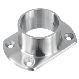 Satin Stainless Steel Cut Wall Flange for Railing Projects by Lavi Industries