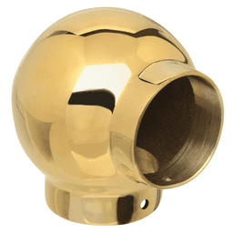 Lavi Industries Ball Elbow - 1-1/2" Polished Brass