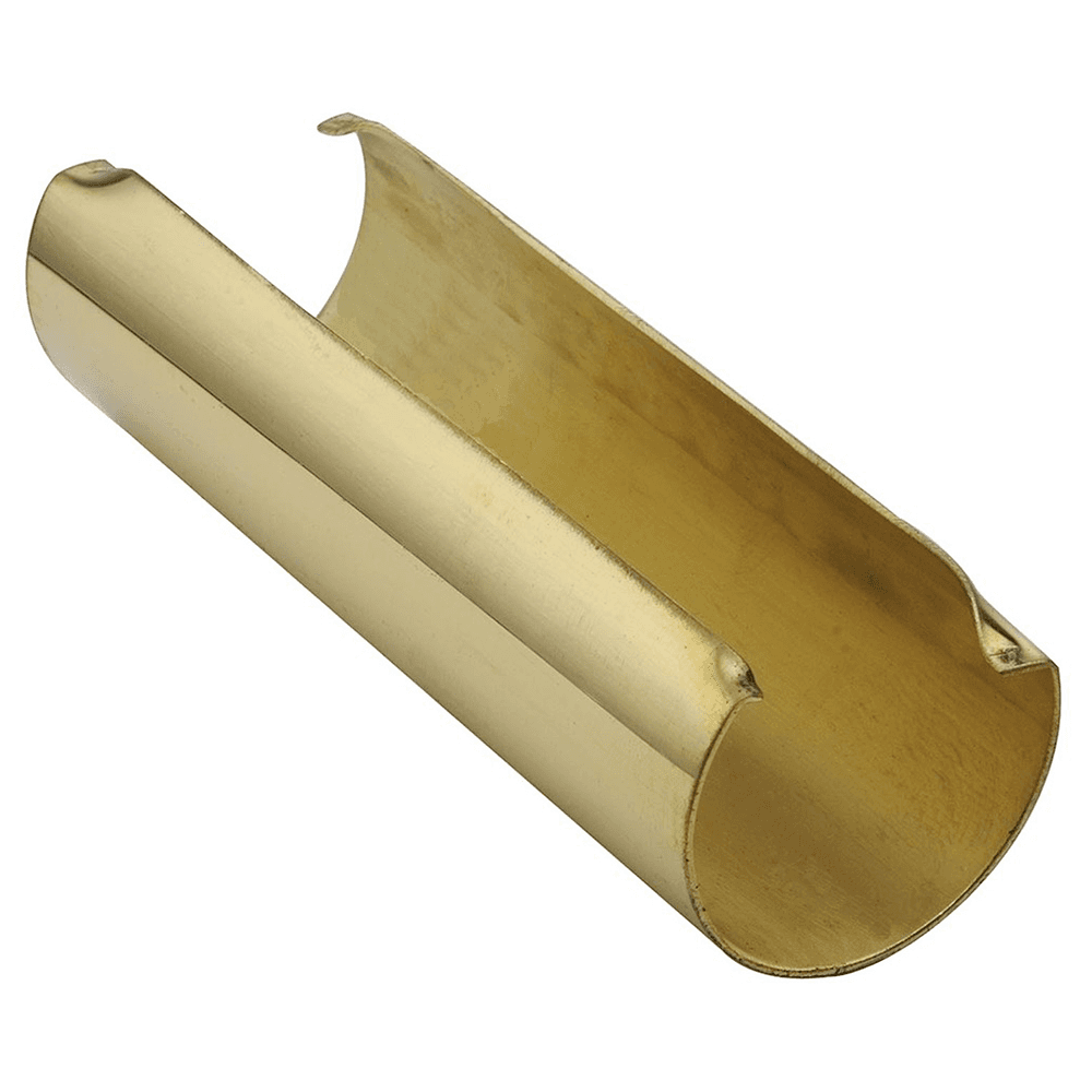 Lavi Industries 1-1/2" Tube Joining Splice, Polished Brass for Diameter Tube