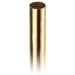2" x 6'''' Rail Tubing in Polished Brass by Lavi Industries