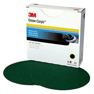 8" Stikit 40 Grit No Holes Abrasive Disc, Aluminum Oxide on Paper - Alt Image 1