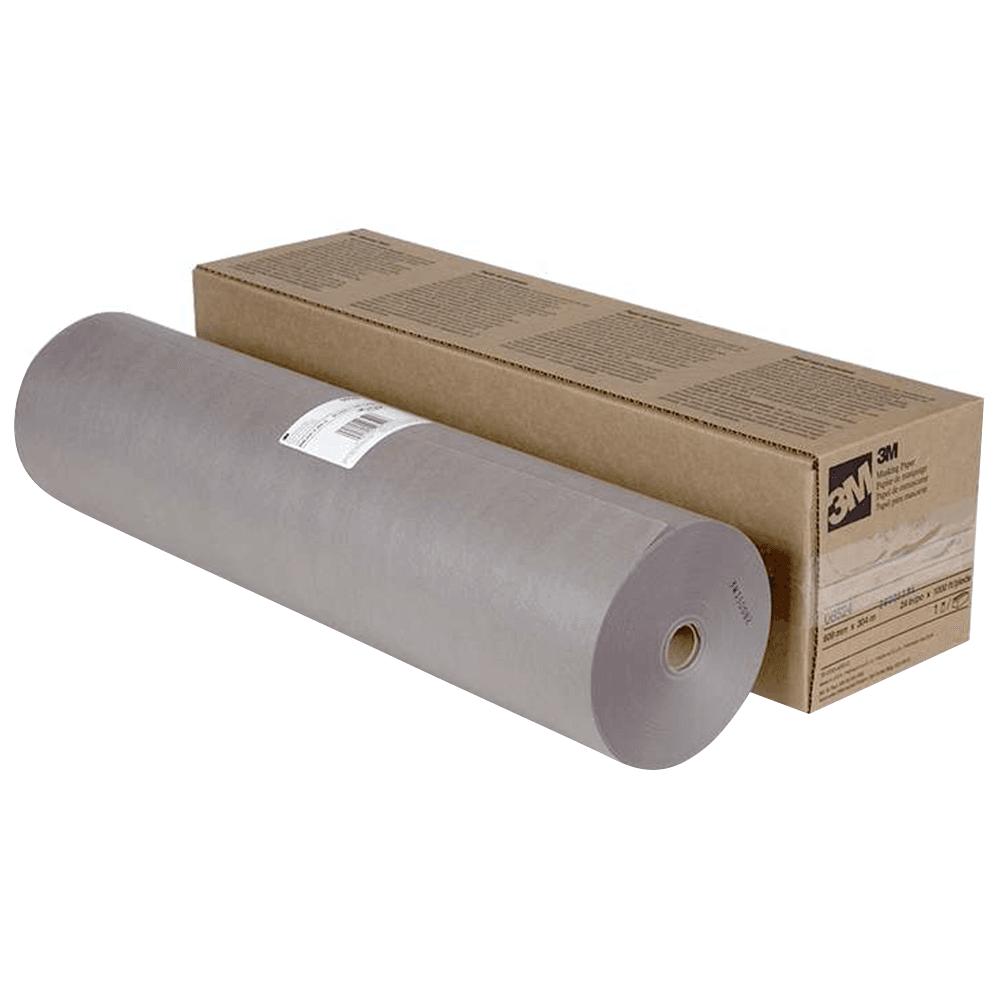 Flexible and pliable masking paper designed for use with 3M tapes and equipment in a variety of sizes.