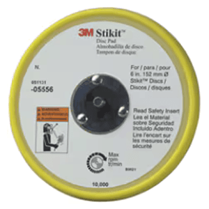 6" PSA Low Profile Disc Pad, Red Alt 1 - Image