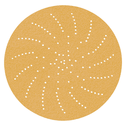 3M 6" Hookit 150 Grit Multi Holes 236U Clean Sanding Disc on Paper (50/Box) - Aluminum Oxide