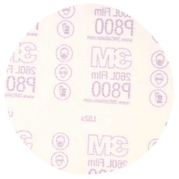 6" Stikit 800 Grit No Holes 260L Finishing Film Disc, Aluminum Oxide on Polyester Film (100/Box) - Main Image