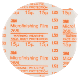 5" 268L 80 Grit No Holes Microfinishing Film Disc, Aluminum Oxide on Polyester Film - Alt Image 1