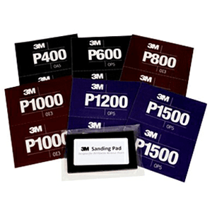 6.8" x 5.5" 1000 Grit Aluminum Oxide Hookit Flexible Abrasive Sheet (25/Box) - Alt Image 2