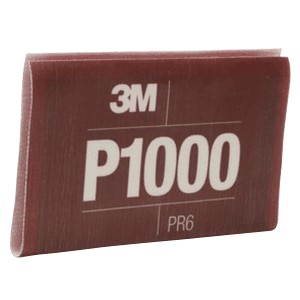 6.8" x 5.5" 1000 Grit Aluminum Oxide Hookit Flexible Abrasive Sheet (25/Box) - Main Image