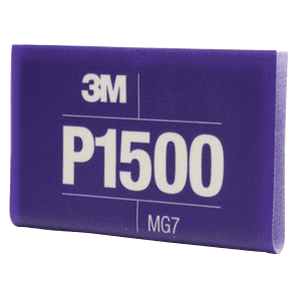 6.8" x 5.5" 1500 Grit Aluminum Oxide Hookit Flexible Abrasive Sheet (25/Box) - Main Image