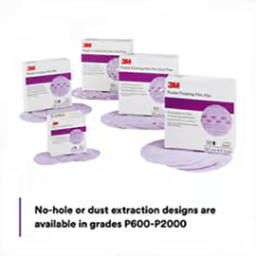 6" Hookit P1500 Grit No Holes 260L Finishing Film Disc, Aluminum Oxide on Polyester Film (50 Per Carton) Alt 1 - Image