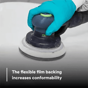 6" Hookit P1500 Grit No Holes 260L Finishing Film Disc, Aluminum Oxide on Polyester Film (50 Per Carton) Alt 2 - Image