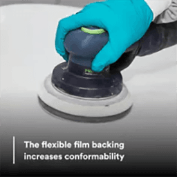 6" Hookit P1500 Grit No Holes 260L Finishing Film Disc, Aluminum Oxide on Polyester Film (50 Per Carton) Alt 2 - Image