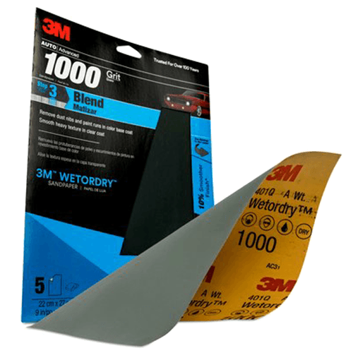 9" x 11" 1000 Grit Aluminum Oxide Abrasive Sheet (5/Pack) - Alt Image 1