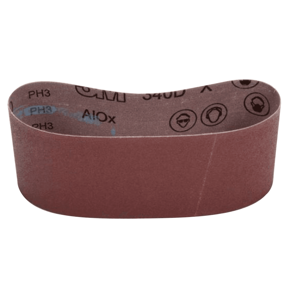 37" x 60" 80 Grit Sanding Belt, Aluminum Oxide on X-Weight Cloth - Alt Image 1