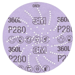 5" Xtract Hook/Loop 600 Grit 360L Multi Holes Abrasive Disc, Aluminum Oxide on Film Alt 1 - Image