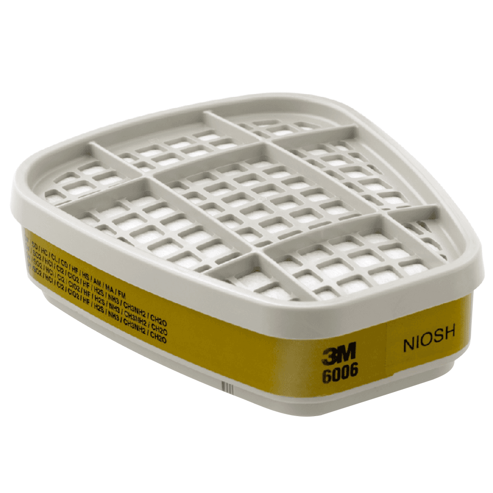 3M 6006 Multi Acid Gas/Organic Vapor Cartridge for Respiratory Protection