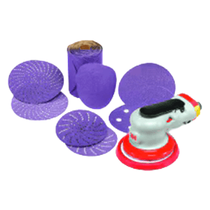 5" Cubitron II Hookit 180+ Grit 732U No Holes Paper Disc for Precision Shaped Ceramic Alt 3 - Image