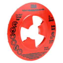 7" Hard Disc Pad Face Plate, Black Alt 1 - Image