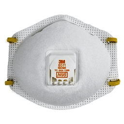 3M N95 Particulate Respirator with Cool Flow Valve and Exhale Valve