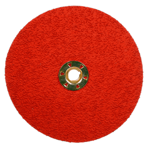 7" 36+ Grit Quick Change Fibre Disc, Ceramic on Fiber Alt 2 - Image