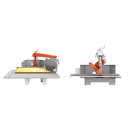 Maggi BEST960CE 400mm Radial Arm Crosscut Saw 4HP Single Phase Alt 2 - Image