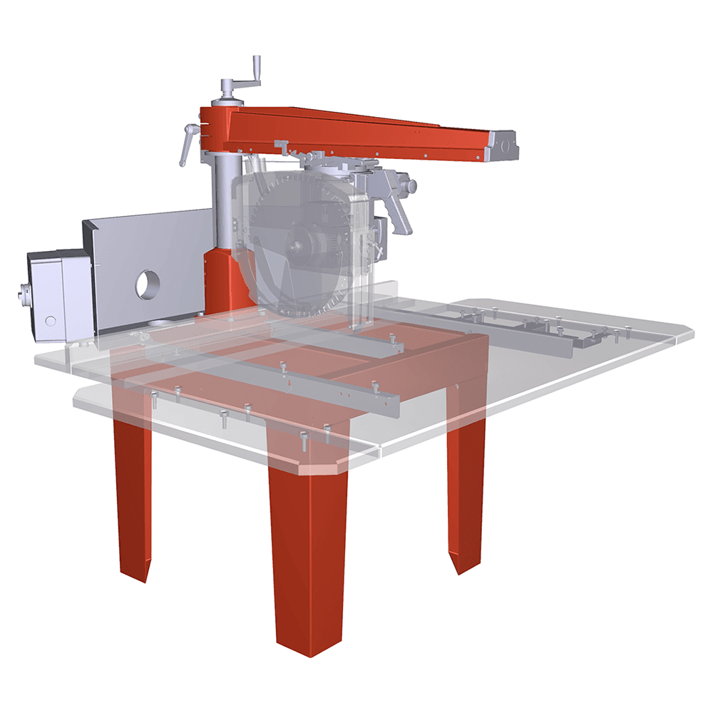 Maggi BIG800CE 400mm Radial Arm Crosscut Saw 4HP Single Phase Alt 4 - Image