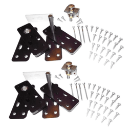 Flush Mount Murphy Door French Hinge Kit - Patented ball bearing pivot point rated at 1160 Torque lb dynamic load and 540lb static
