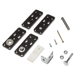 Flush Mount Murphy Door Hinge Kit with Patented Ball Bearing Lower Pivot Point