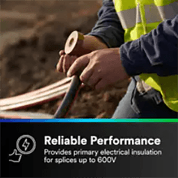 3/4" x 66' Gray Vinyl Coding Electrical Tape 35, 10 Rolls/Carton, 100 Rolls/Case Alt 3 - Image