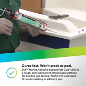 Fast Cure Marine Adhesive Sealant, 295ml, White Alt 3 - Image